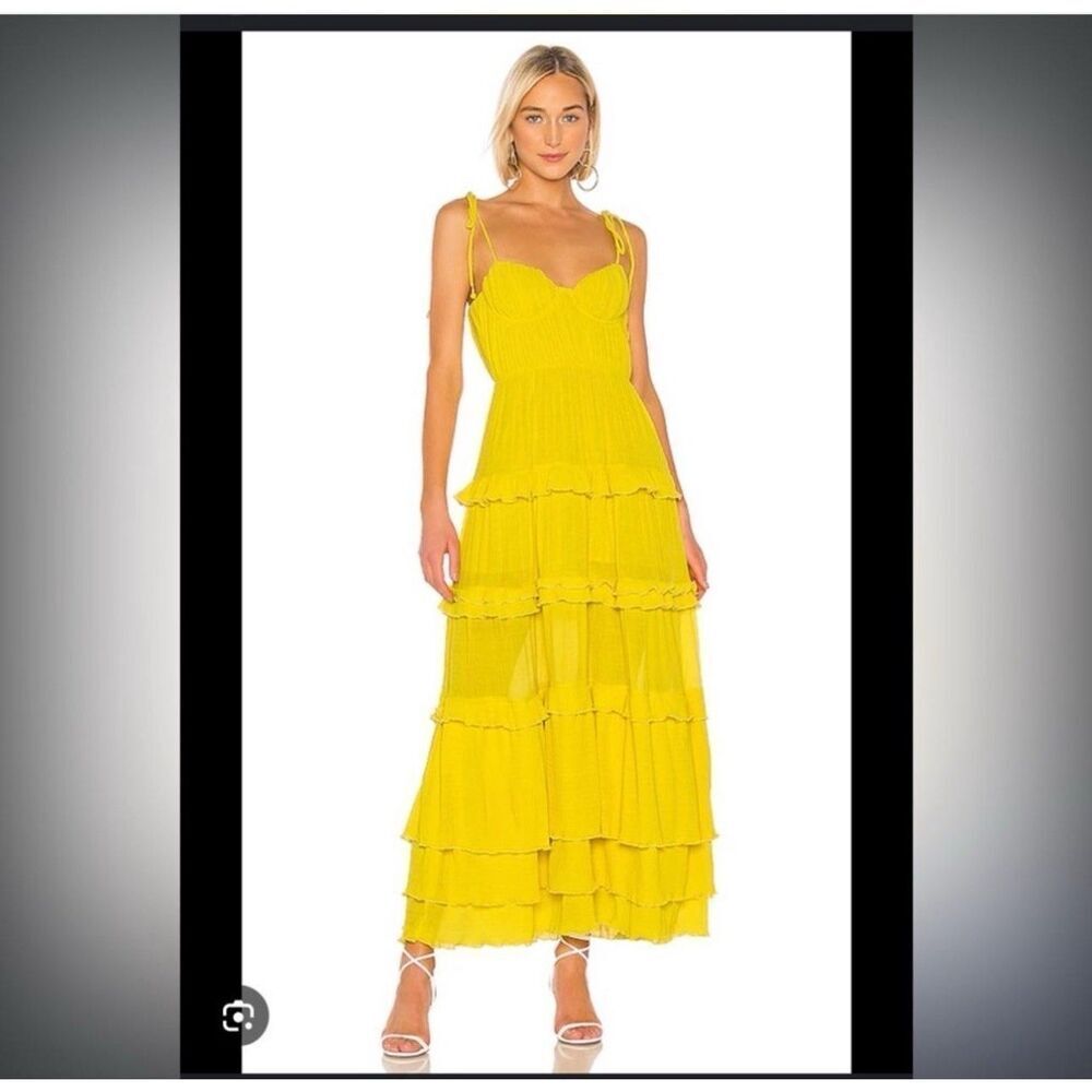 Revolve Tularosa Tinsley Dress in Vibrant Yellow - Size M